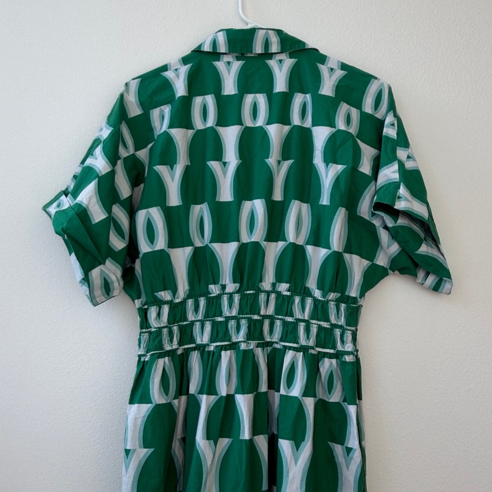 Anthropologie The Somerset Maxi Dress: Shirt Dress Edition in Green size M - Picture 12 of 14
